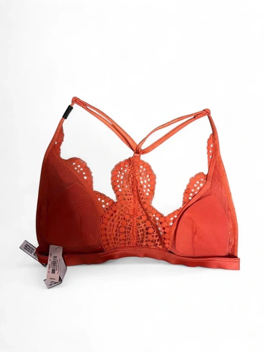 BRAND NEW WT Victoria's Secret Orange Lace Bralette